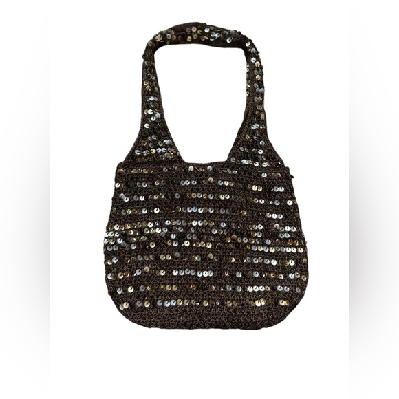 Y2K Brown Sequin Bag - Picture 2 of 3